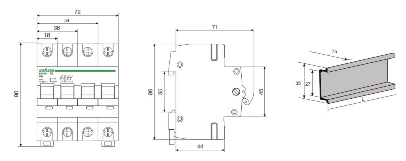 Isolator Dimension